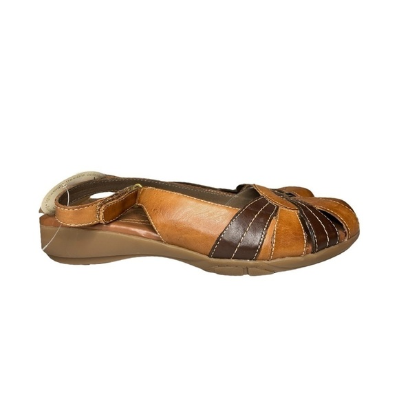 Natural Soul by Naturalizer Brown Leather Slingback Sandals Size 9 NWT - Picture 4 of 14